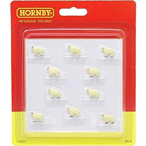 Image of Hornby - R7122 Sheep for Model Railway OO Gauge, Accessories for Adding Scenery, Dioramas, Woodland, Buildings and More, Model Making Kits - 1:76 Scale Accessory