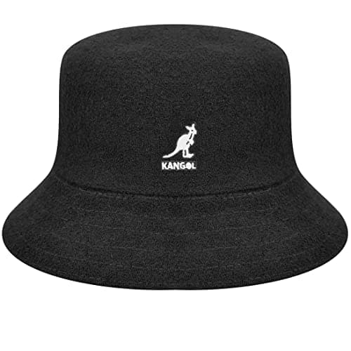 Image of Kangol Terrycloth Bermuda Bucket Cloth Hat Beach Sun (M (56-57 cm) - Black)