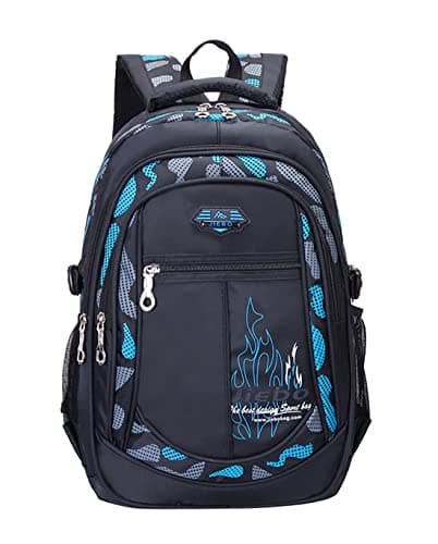 Image of Ecohaso Boys Backpack, 15.6 Inch Boys School Bags Travel Rucksack School Backpack for Teenager Boys Students Outdoor Hiking Camping Weekend Backpack (Blue)