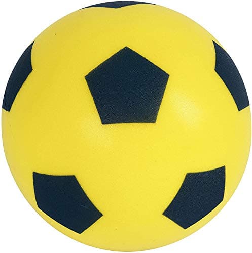 Image of eMKay® 20cm Soft Sponge Foam Football | Indoor/Outdoor Soft Sponge Foam Soccer Ball Great Fun For Adults And Kids Boys & Girls (YELLOW)