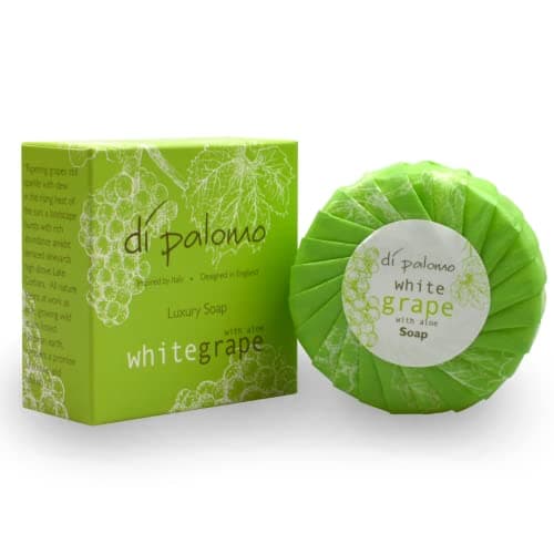 Image of Di Palomo Vegan White Grape & Aloe Luxury Soap Bar - 100g Hand Soap Moisturising Skin Care Ladies & Mens Luxury Soap Bars For Women & Men. Italian Hand Wash Vegan Soap