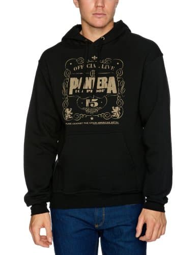 Image of Pantera Men's 101 Proof Long Sleeve Hoodie, Black, X-Large