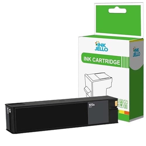 Image of Inkjello Ink Cartridge For Printer, Compatible with HP 973X B PageWide Pro 452dw 452dwt 477dw 477dwt Black (1 Pack)