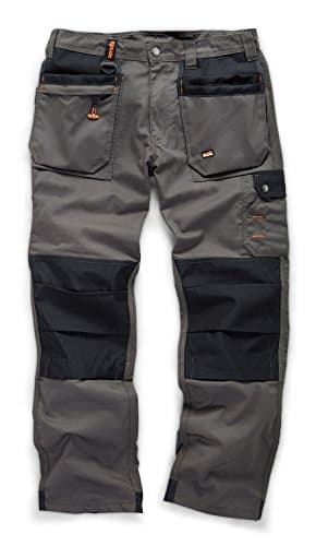 Image of Scruffs Mens Worker Plus Trousers Graphite Grey Utility Pants, Graphite Grey, 34 Short UK