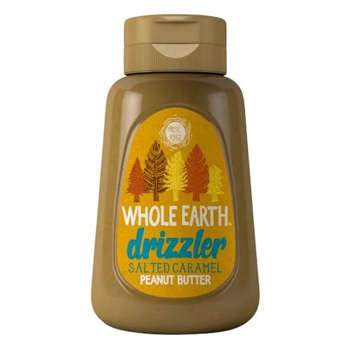 Image of Whole Earth Drizzler Salted Caramel Roasted Peanut Butter, Super Smooth Squeezy Runny Nutty Spread, All Natural Ingredients, Gluten Free, Vegan Friendly – 320g