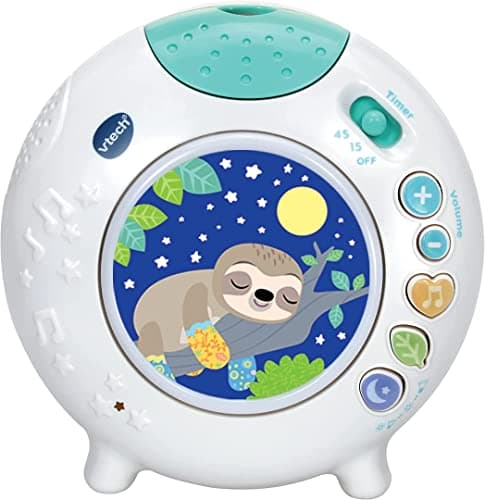 Image of VTech Baby Sleepy Sloth Cot Light, with Colourful Light Pattern Projection, Nature Sounds & Soothing Lullabies, Portable Gift for Babies, 0, 3, 6, 12 months +, English Version