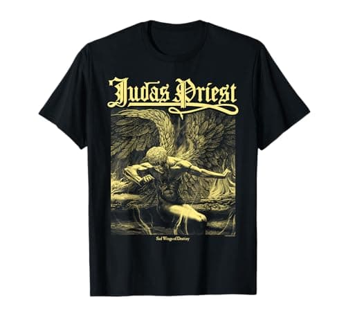 Image of Judas Priest Sad Wings Album Square T-Shirt