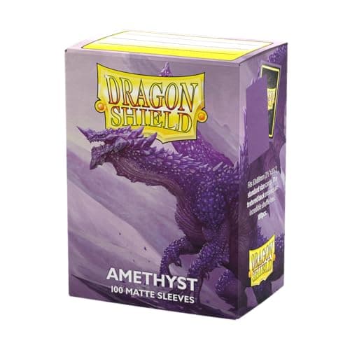 Image of Dragon Shield | Standard Size Matte Card Sleeves | 100 CT - Smooth & Tough TCG Sleeves - Compatible with Pokemon, Flesh & Blood, One Piece & Magic The Gathering | Amethyst