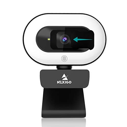 Image of NexiGo StreamCam N930E with Software, 1080P Webcam with Ring Light and Privacy Cover, Auto-Focus, Plug and Play, Web Camera for Online Learning, Zoom Meeting Skype Teams, PC Mac Laptop Desktop
