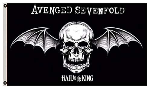 Image of Astany Avenged Sevenfold Death Bat Flag Hail to The King Banner 3X5FT
