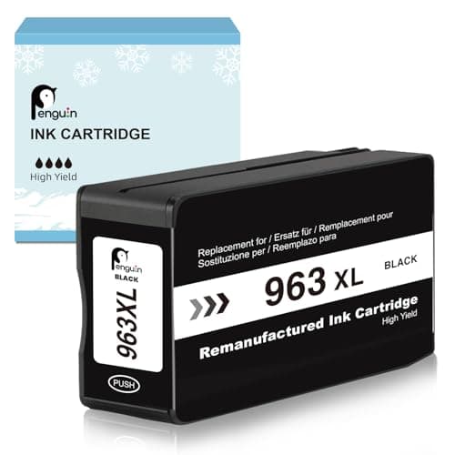 Image of Penguin 963XL Black Remanufactured Ink Cartridges Compatible for HP 963 963XL for HP OfficeJet Pro 9010 9020 Series Printers High-Yield