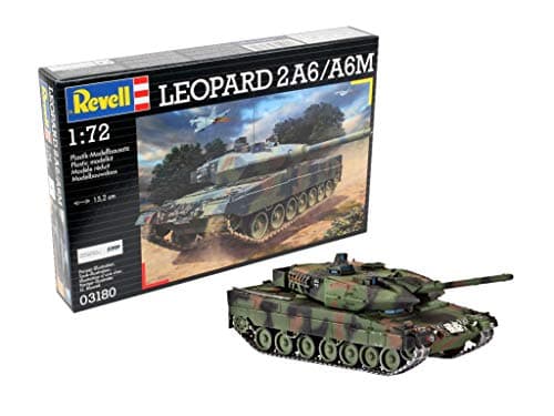 Image of Revell 03180 Leopard 2 A6/A6M 1:72 Scale Unbuilt/Unpainted Plastic Model Kit