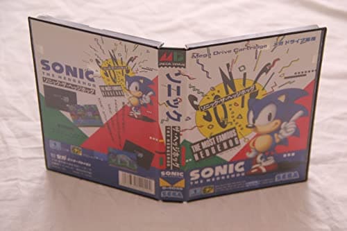 Image of Sonic the Hedgehog SEGA Mega Drive Japan Original with Manual Game G-4049