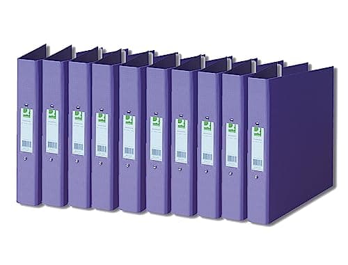 Image of Q-Connect 25mm 2 Ring Binder Polypropylene A4 Purple (Pack of 10)