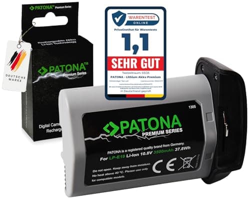 Image of PATONA Battery LP-E19 3500mAh compatible with Canon EOS-1Ds Mark III, EOS-1D Mark III, 1D Mark IV, EOS-1D X