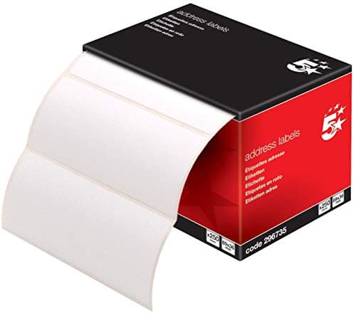 Image of 2 X Office Address Labels 89x36mm on Continuous Roll [250 Labels]