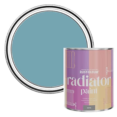 Image of Rust-Oleum Green Heat Resistant Radiator Paint in Satin Finish - Belgrave 750ml