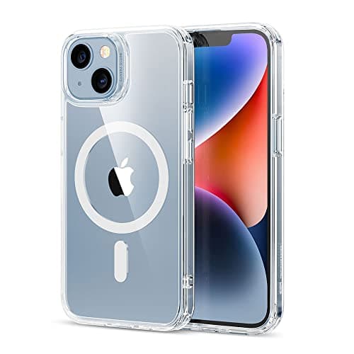 Image of ESR for iPhone 14 Case/iPhone 13 Cases, Magnetic Clear Case Compatible with MagSafe, Shockproof Military-Grade Protection, Classic Hybrid Magnetic Case for iPhone 14/13, Clear