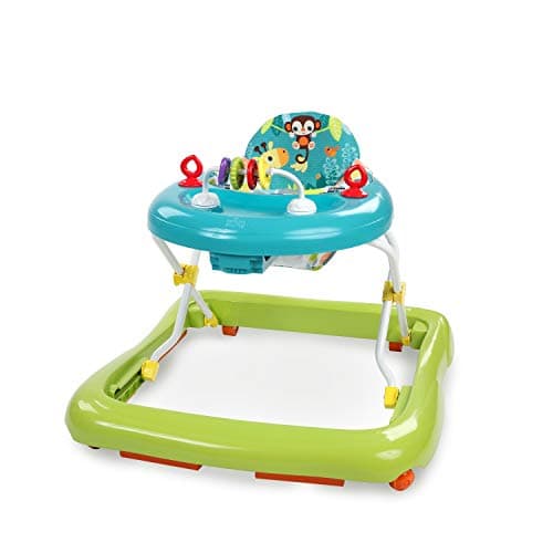 Image of Bright Starts Giggling Safari Walker with Easy Fold Frame for Storage, Ages 6 Months +
