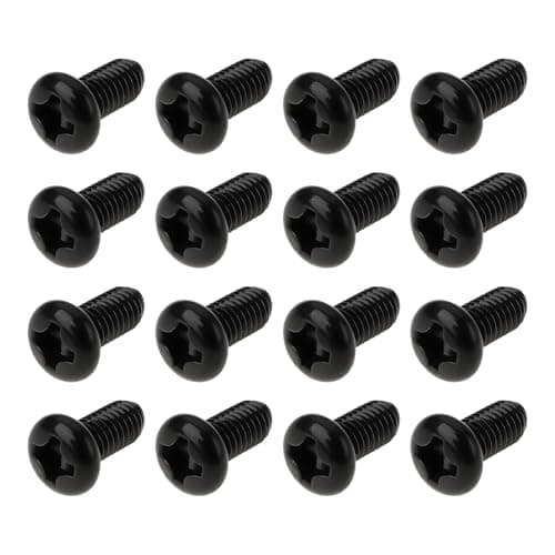 Image of Create idea 100Pcs Black Radio M3 6mm Case Screws Metal Screws for CB and Ham Radio