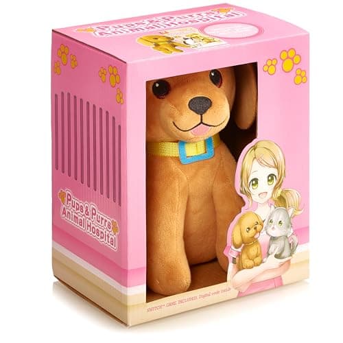 Image of Numskull Pups And Purrs Animal Hospital Game and Dog Plushie - 20 Mini Games with 18 Breeds - Animal Video Games for Children