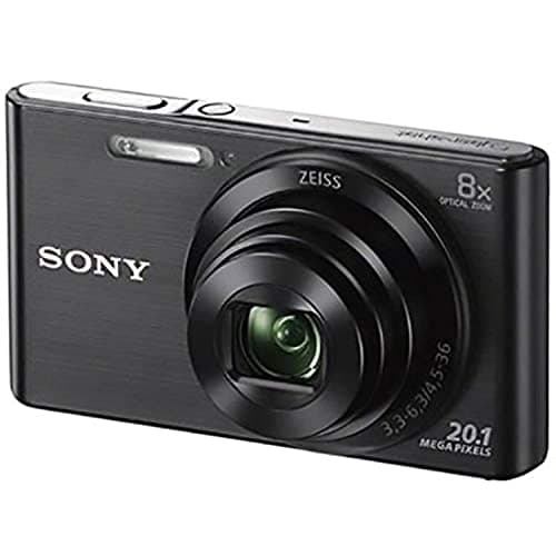 Image of Sony DSCW830 Digital Compact Camera - Black (20.1MP, 8x Optical Zoom) 2.7 inch LCD