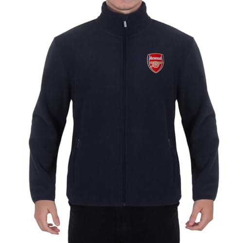 Image of Arsenal F.C. Men's Official Full Zip Fleece Jacket – Navy, XL