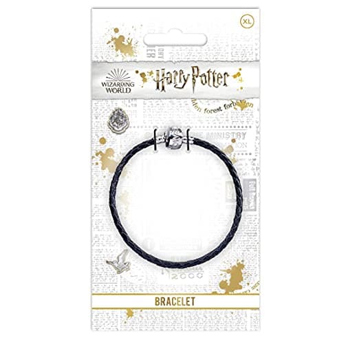 Image of The Carat Shop Harry Potter Black Leather Bracelet for Slider Charms- HP0029-21