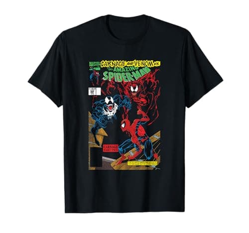 Image of Spider Man Carnage And Venom Cover T-Shirt