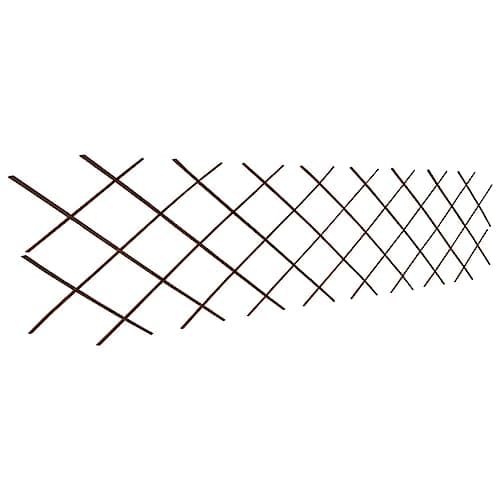 Image of 'vidaXL Extendable Willow Trellis Fence Panels - Natural Wicker Outdoor Garden Fencing, 180cm x 60cm, Wall Climbing for Plants, Pack of 5