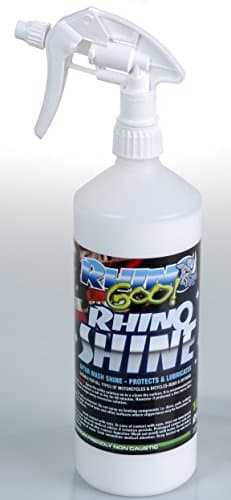 Image of Rhino Goo! After Wash Shine Bike Cleaner Silicone Polish Dirt and Road Salt Repellent - Liquid wax polish, shine and protect spray protection film for all bikes and carbon frames