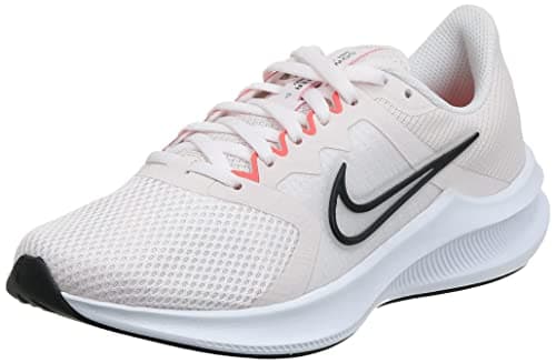 Image of NIKE Women's Downshifter 11 Running Shoe, Light Soft Pink/Black-Magic Ember-White, 10 UK