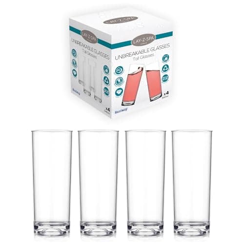 Image of Lay-Z-Spa Reusable Plastic Poly Carbonate Tumblers for Hot Tub