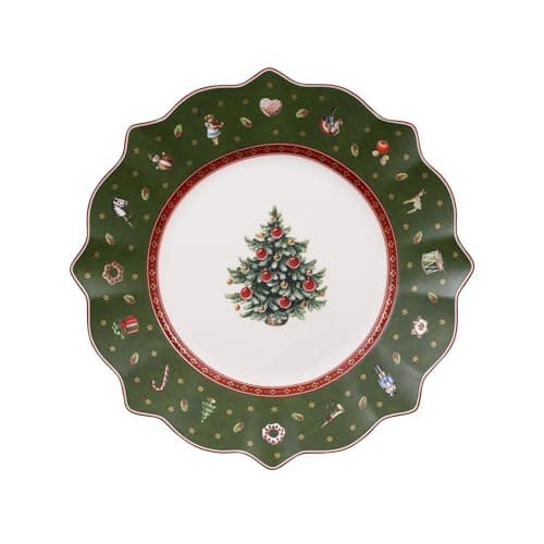 Image of Villeroy & Boch – Toy's Delight Breakfast/Dessert Plate Green,White, Microwave Safe, Christmas, Table, Plate, Premium Porcelain