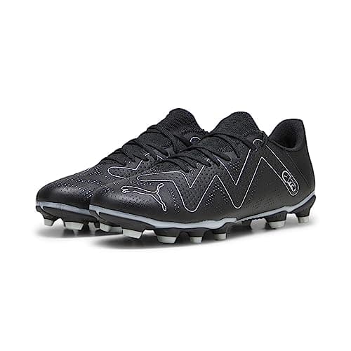 Image of PUMA Men's Future Play FG/AG Soccer Shoe, Black Silver, 8 UK