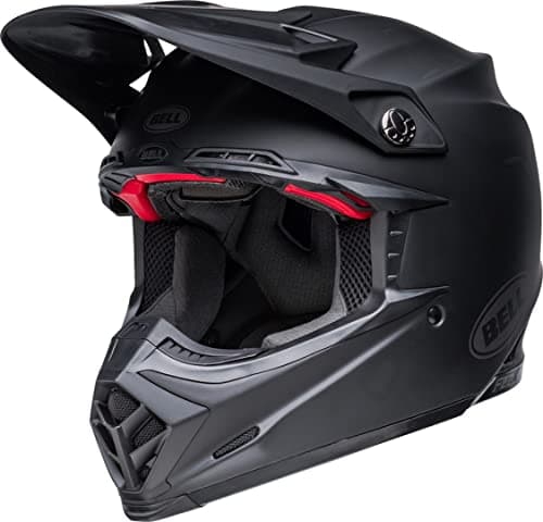 Image of Bell Moto-9S Flex Solid ECE – Motocross Helmet – ECE 22.06 Certified – Offroad Protection Helmet – Flex Impact Management – Velocity Flow Ventilation – Flying Bridge Visor – Matte Black, Size: OS