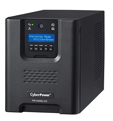 Image of CyberPower PR1500ELCD Professional Tower series, 1500VA/1350W, 8 IEC C13 outlets, Business software, Tower