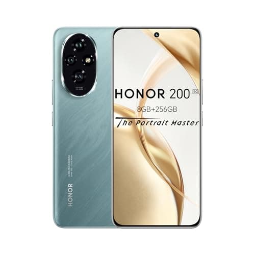 Image of HONOR 200 5G Smartphone | 256GB ROM + 8GB RAM | 6.7" 120Hz OLED Display | 50MP Triple Camera | Snapdragon 7 Gen 3 | 5200mAh Battery | 100W Fast Charging | Dual SIM + eSIM | Android 14 (Emerald Green)