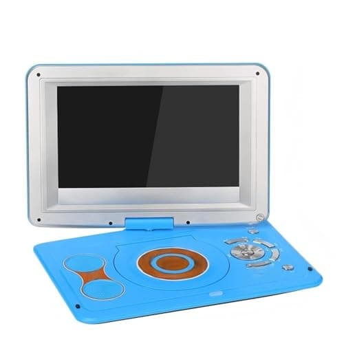 Image of MKHQST Portable DVD DVD Video Player High-definition 3D Large Screen Portable EWD Mini TV For English Learning Long standby time(Blue)