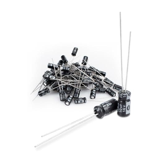 Image of Innfeeltech 50 Pcs Electrolytic Capacitor 10uF 16V Aluminum Radial Electrolytic Capacitors