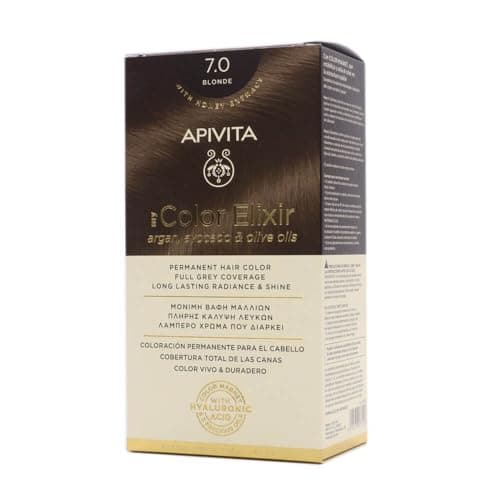 Image of Apivita My Color Elixir 7.0 Blonde Hair Colourant, 2 count