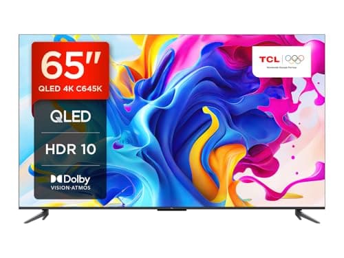 Image of TCL 65C645K 65-inch QLED Television, 4K Ultra HD, Android Smart TV (Game master, Dolby Atmos, Freeview Play, Motion clarity, Hands-Free Voice Control, compatible with Google assistant and Alexa)