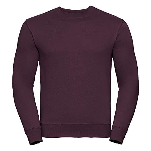 Image of Russell Mens Authentic Sweatshirt (Slimmer Cut) (XL) (Burgundy)