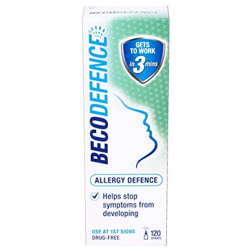 Image of Becodefence Nasal Spray - AllergyHay Fever Defence from The First Signs of Symptoms - Gets to Work in 3 Minutes NonDrowsy 120 Sprays, 20 ml (Pack of 1)