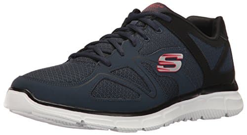 Image of Skechers Men's Satisfaction Flash Point Sneakers, Blue(Navy/Black), 8 UK (42 EU (9 M US))