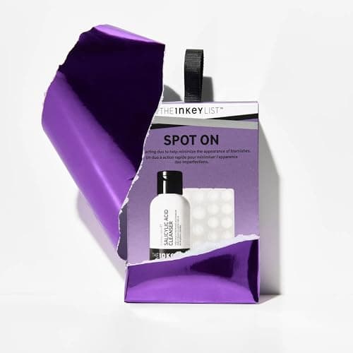 Image of The INKEY List Spot On Duo 60ml, Salicylic Acid Cleanser, Hydrocolloid Pimple Patches, Minimize Blemishes, Target Breakouts, Suitable For Blemish-Prone Skin