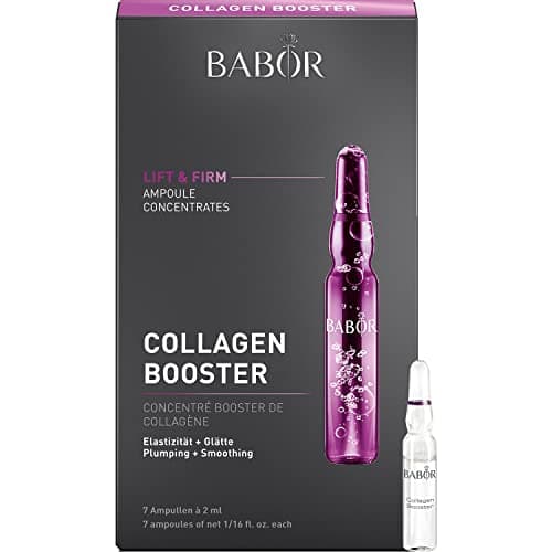 Image of BABOR AMPOULE CONCENTRATES Collagen Booster, anti-wrinkle & anti-aging serum, with aloe vera, to firm and plump, vegan, 14ml
