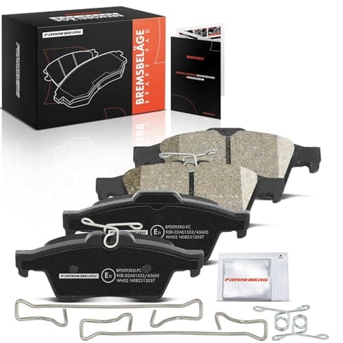 Image of Frankberg Brake Pad Set incl. 4x Pads Rear Compatible with Vectra C Caravan Z02 Laguna III Grandtour KT0/1 Vectra C CC Replace# 99900003,13322091