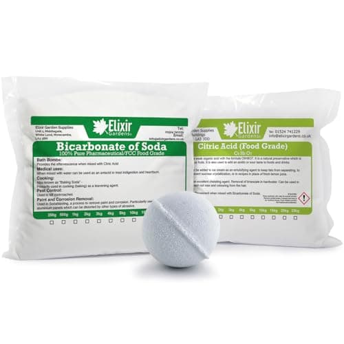 Image of Elixir Gardens 9Kg Bath Bomb Kit | 6Kg Sodium Bicard + 3Kg Citric Acid | Creative Cosmetics | Giftset