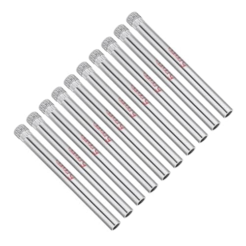 Image of CoCud Diamond Drill Bits, 5mm Cutting Diameter, Nickel-plated Coating Diamond Core Drill Hole Saws - (Applications: for Glass Precision Drilling Bits Tools), 10-Pieces
